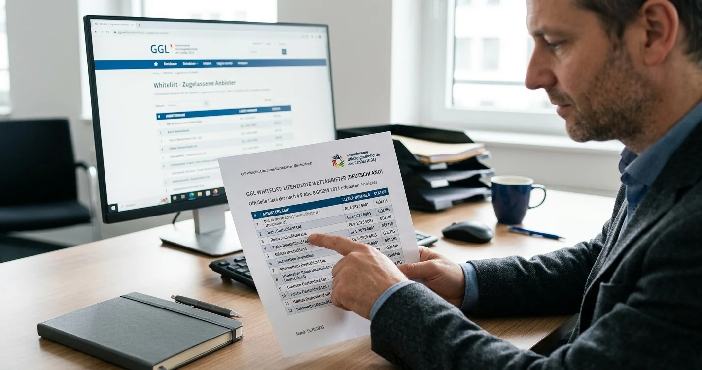 GGL Whitelist lizenzierte Wettanbieter Deutschland: Offizielle Liste der regulierten Sportwettenanbieter 2026