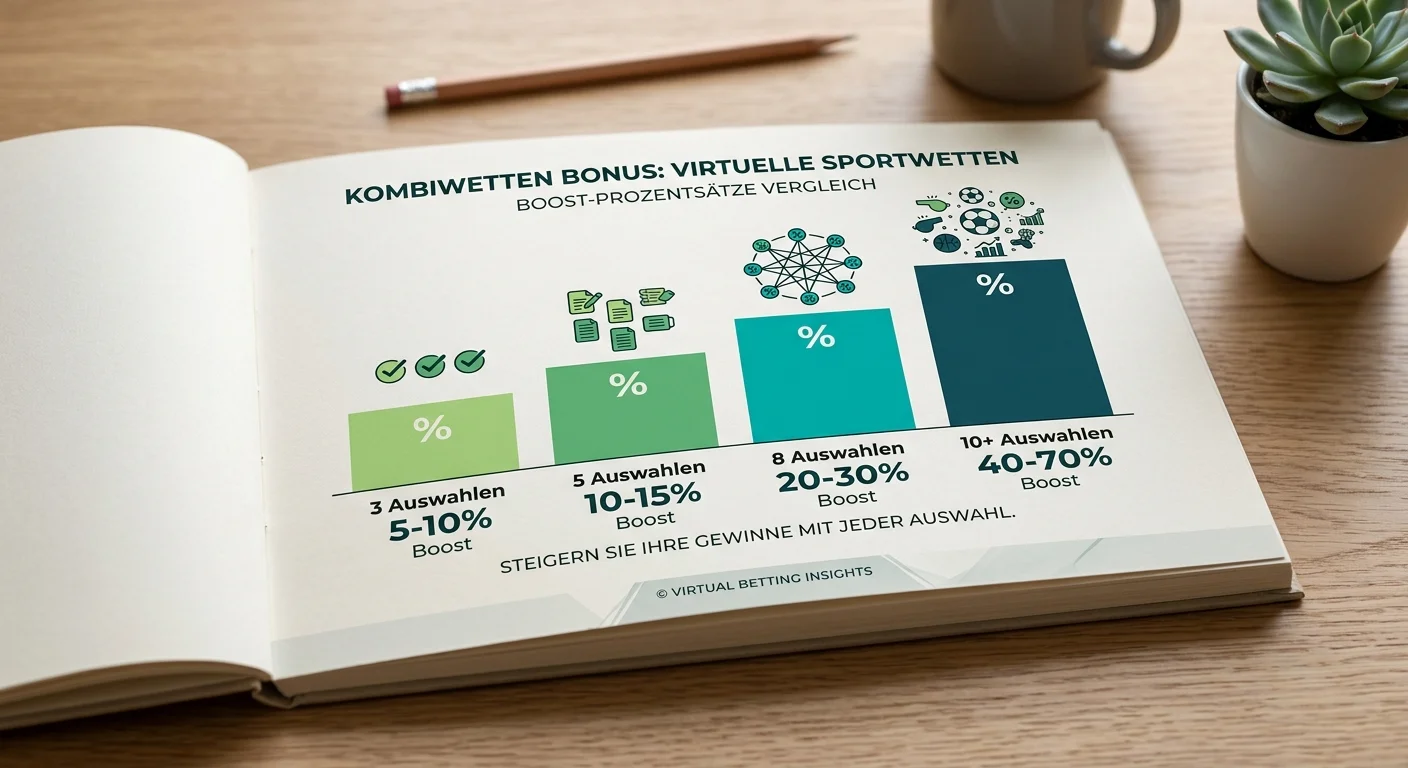 Typische Boost-Prozentsätze für Kombiwetten-Boni bei virtuellen Sportwetten — Marktvergleich 2026