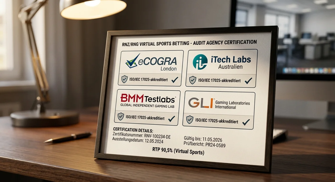 RNG-Prüfstellen für virtuelle Sportwetten — eCOGRA iTech Labs und GLI Zertifizierungsorganisationen