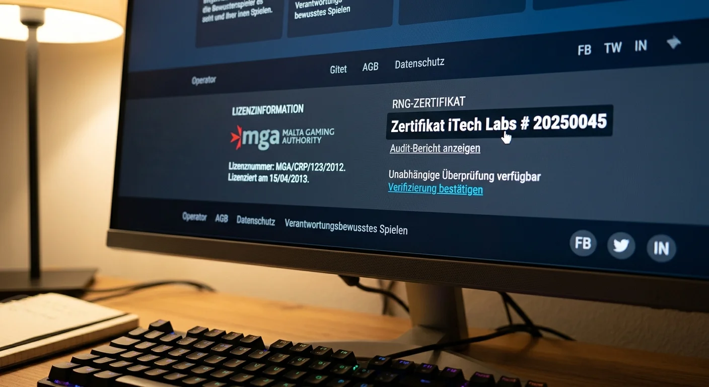 Anbieter die RNG-Zertifikate veröffentlichen für virtuelle Sportwetten — MGA Lizenz und Transparenzstandards