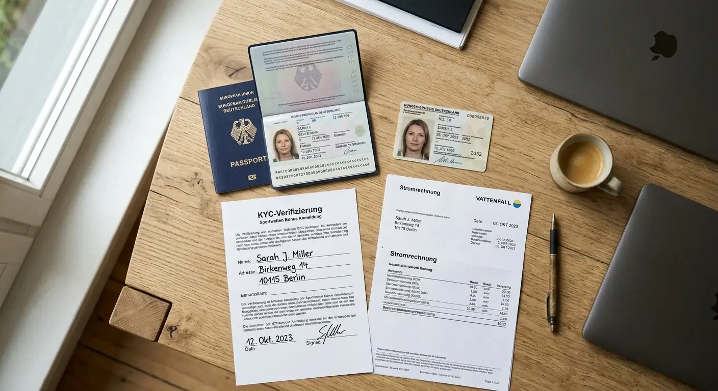 Registrierung und KYC-Prüfung bei Sportwetten Anbietern – welche Dokumente Neukunden benötigen