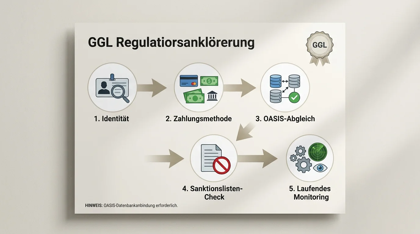 GGL-Anforderungen an KYC bei lizenzierten Wettanbietern - mehrstufiger Verifizierungsprozess und OASIS-Abgleich