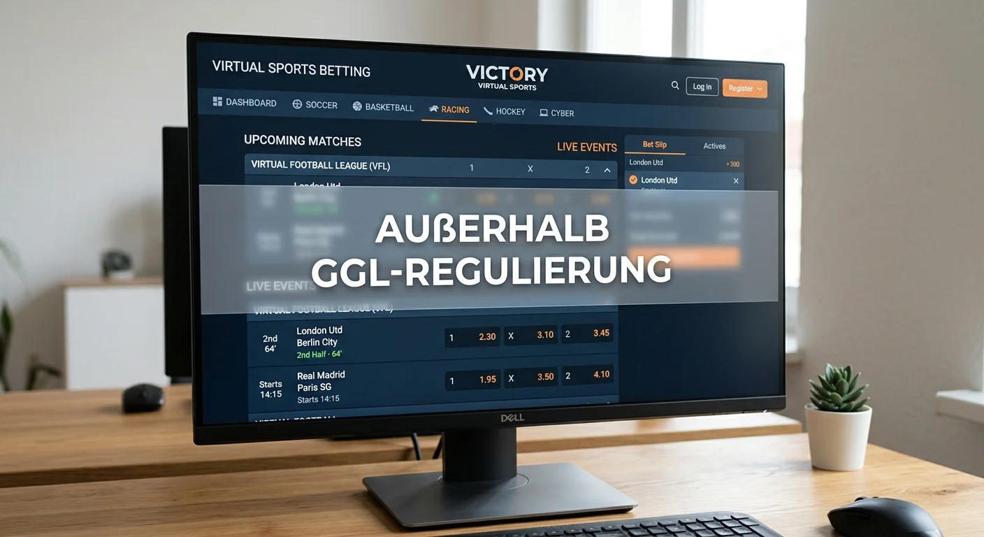 Virtuelle Sportwetten im Schwarzmarkt Deutschland – warum virtueller Sport außerhalb der GGL-Regulierung liegt