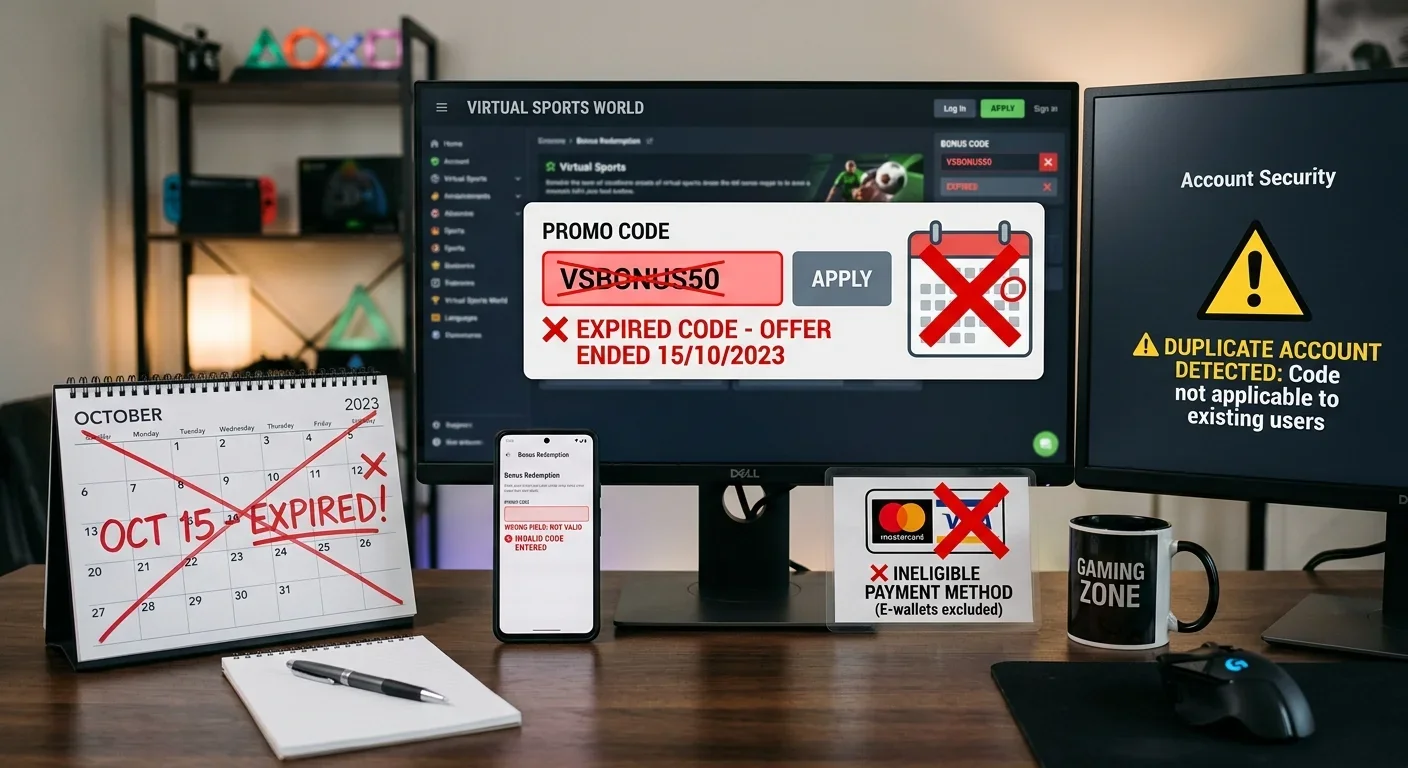 Häufige Fehler beim Einlösen von Virtual Sports Bonus Codes und wie man sie beim Sportwetten Anbieter vermeidet