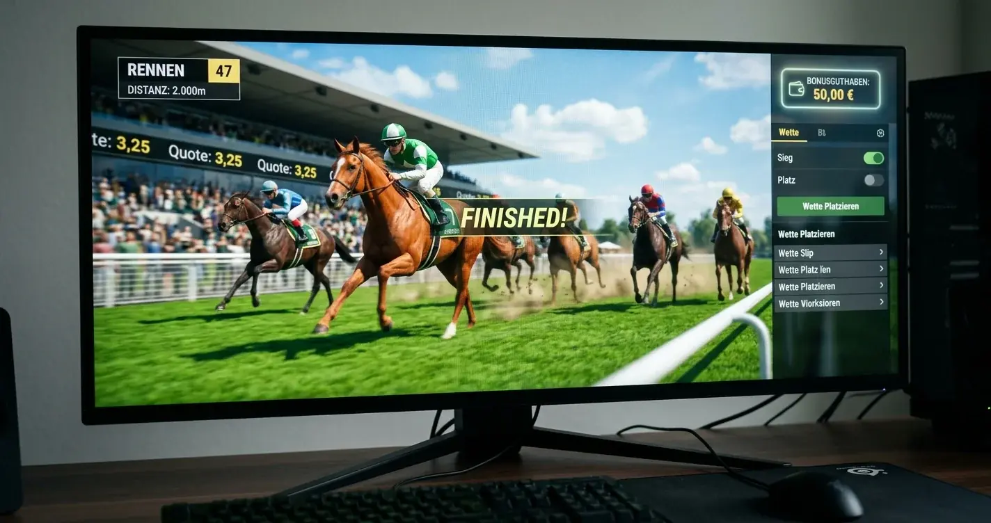 Virtuelle Pferderennen wetten — Eventstruktur, Bonus und Strategie für Einsteiger im Überblick