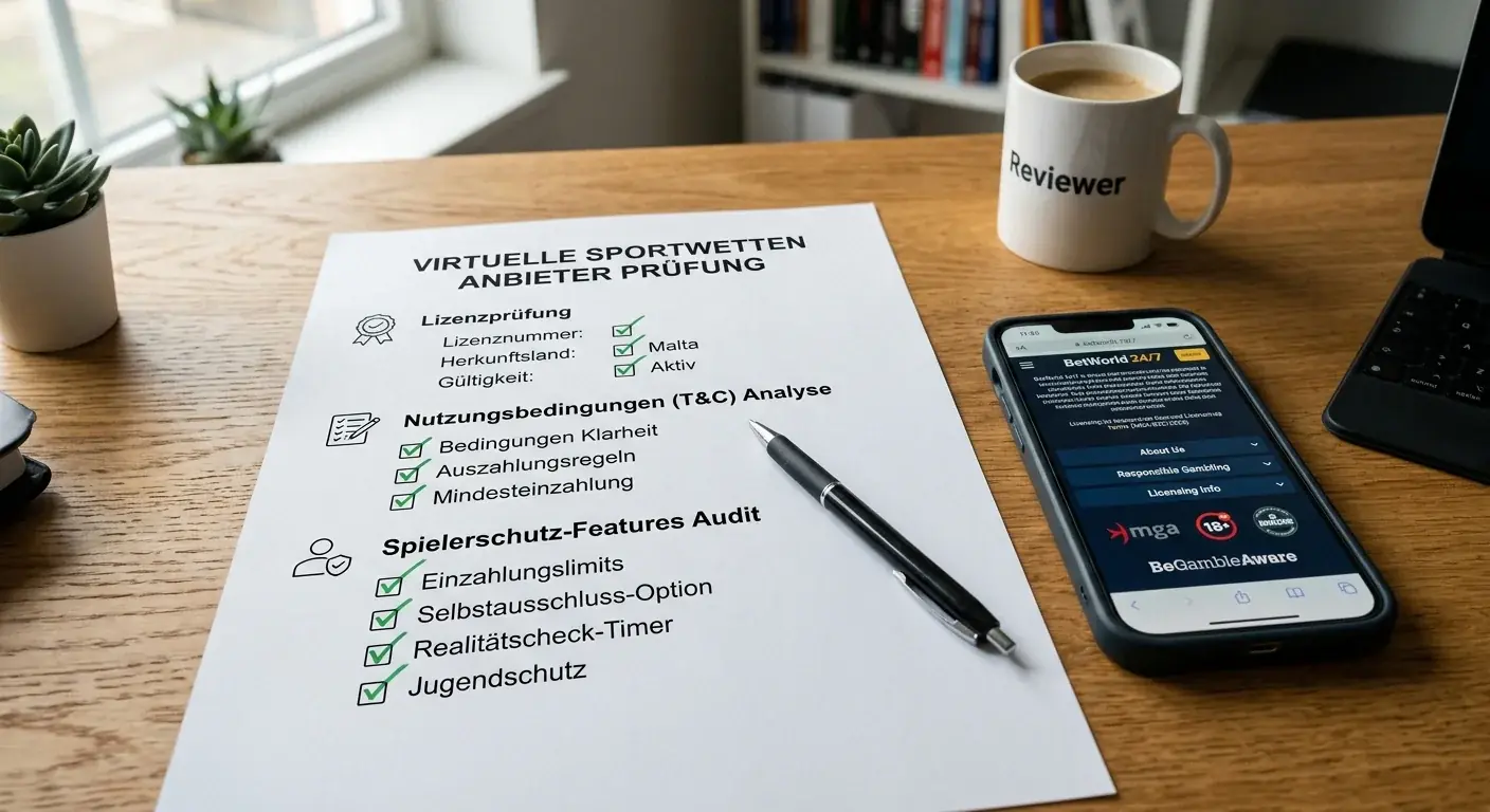 Checkliste zur Prüfung von virtuellen Sportwetten Anbietern ohne deutsche GGL-Lizenz vor der Registrierung