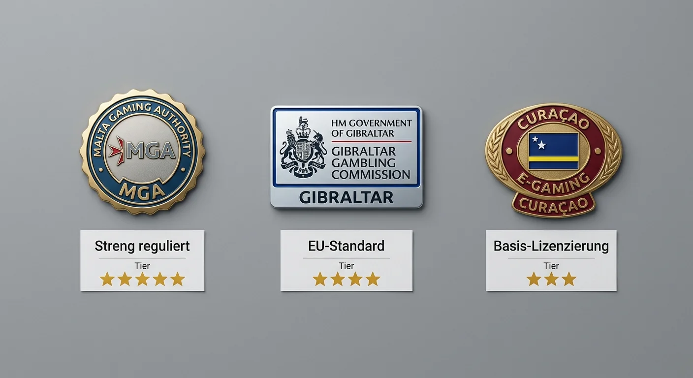 Vergleich von MGA-, Gibraltar- und Curaçao-Lizenzen für virtuelle Sportwetten Anbieter ohne GGL-Zulassung