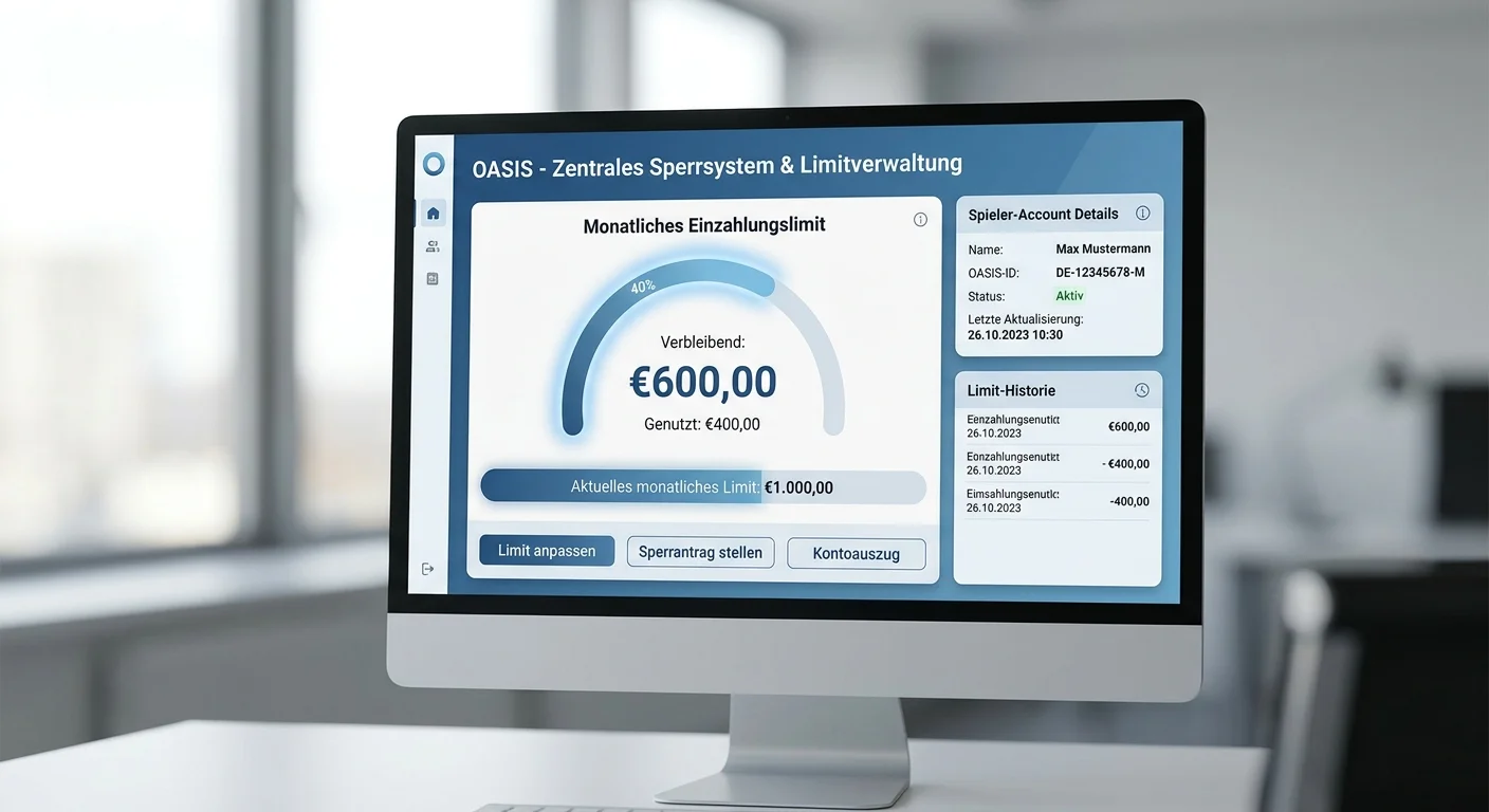 OASIS Sperrdatei und 1000-Euro-Einzahlungslimit als Spielerschutz bei GGL-lizenzierten Wettanbietern