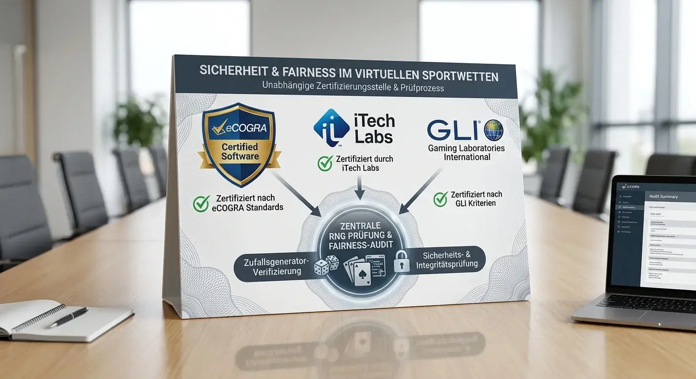 eCOGRA iTech Labs Zertifizierung RNG virtuelle Sportwetten Fairness Prüfstellen