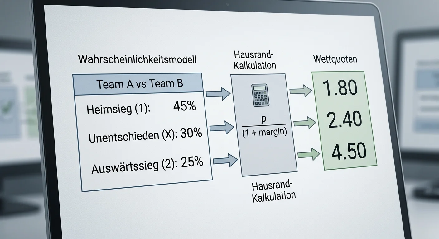 Quoten-Berechnung virtuelle Sportereignisse Hausmarge und Wahrscheinlichkeitsmodell erklärt